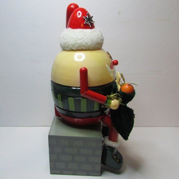vtg Nanette Hilton Humpty Dumpty nutcracker Christmas decor 11 1/2" tall - Picture 6 of 11